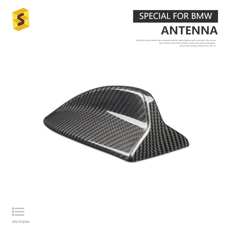 ES Car Exterior Accessories Antenna Trim Decal Cover E90 E92 Carbon Fiber Aerial Cover for BMW