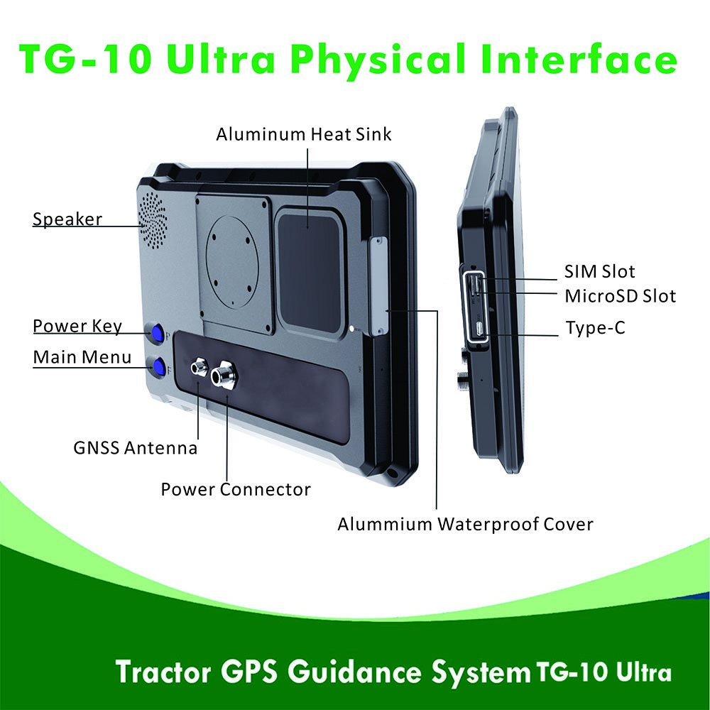 Factory Direct Best Spraying 10-inch Waterproof IP67 Android Guidance System Tractor GPS