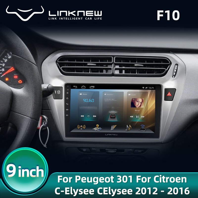 Linknew F10 1+32G Touch Screen Car Stereo for Peugeot 301 for Citroen C-Elysee CElysee 2012 - 2016 Universal Android Car Radio