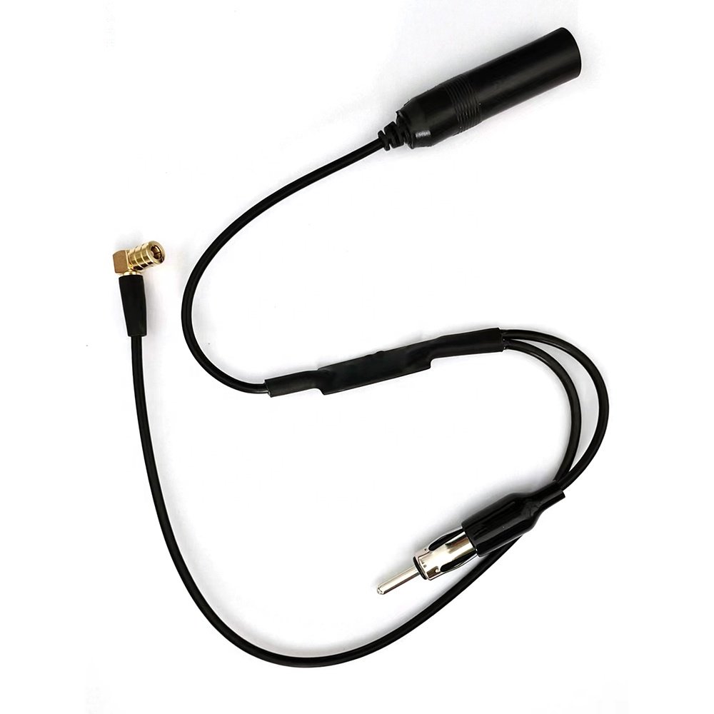 Car DAB DAB+ AM FM Radio Antenna Aerial Splitter Adapter with SMB Female Connector