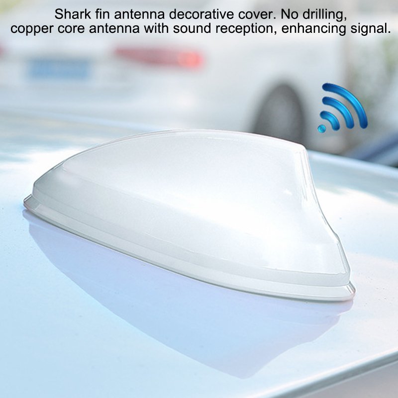 Equipped with a Universal Car Antenna for signal Reception, with a Roof Mounted Tail Wing Modified Without Drilling.