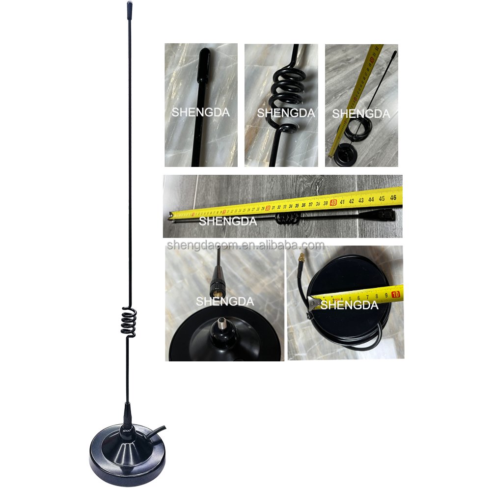 Dual Band VHF UHf 144MHz 430MHz Small Size Car Radio Magnet Base Mount Antenna for ICOMs Midlands Mobile Radio