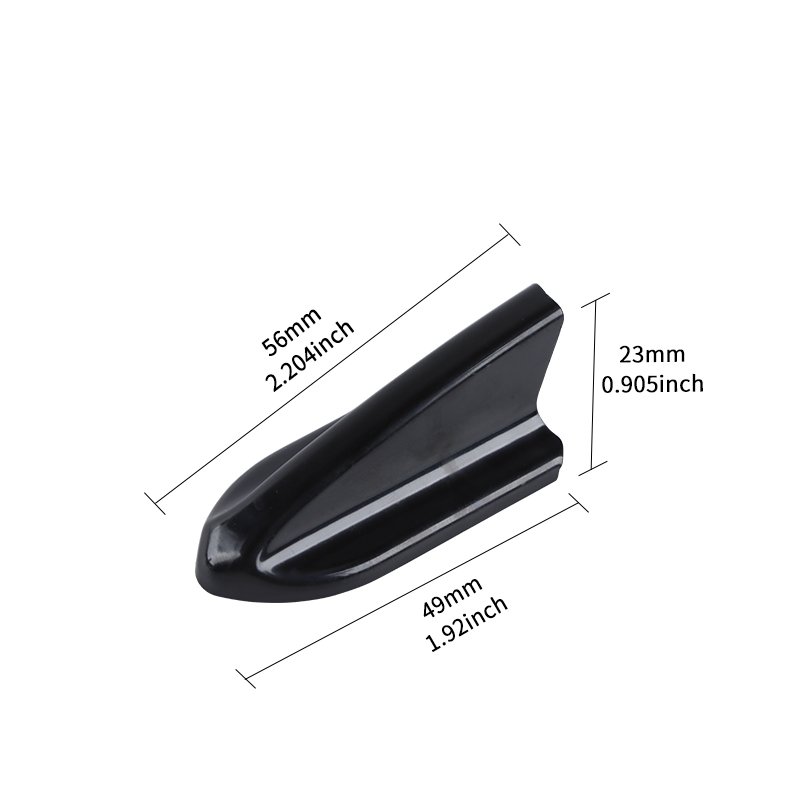 10pcs/set Black Car Antenna Roof Shark Fins Spoiler Wing Kit Vortex for Auto Car