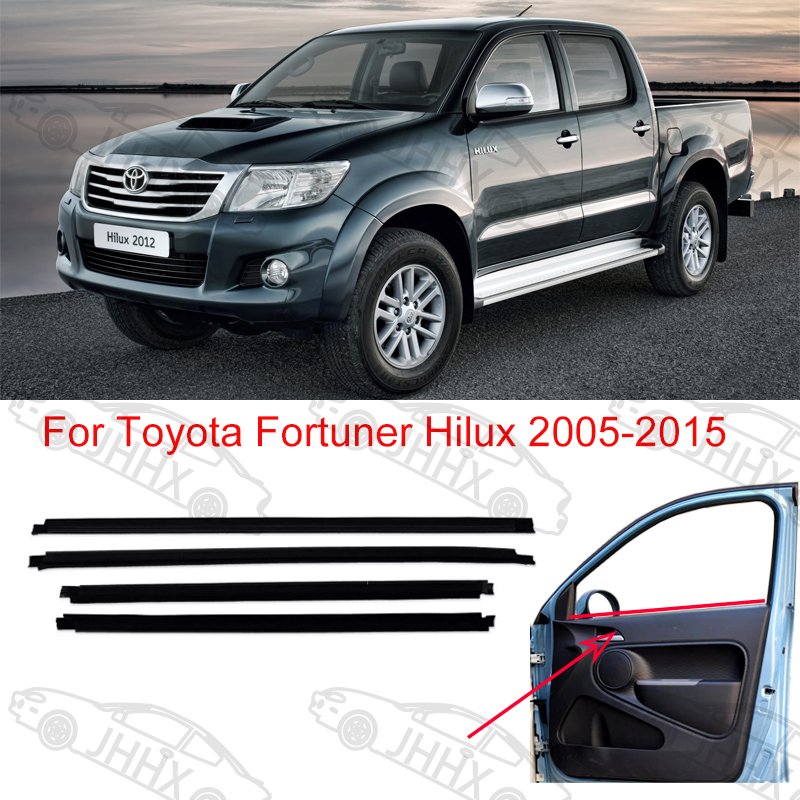 Car Window Inner Weatherstrip for Toyota Hilux Vigo Kun25 Kun26 2005-2015 Car Door Glass Seal Strip 68171-0K010