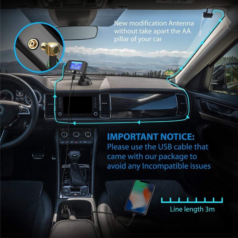 Wholesale Bluetooth Car Charger Receiver DAB+/DAB Digital Wireless Bluetooth FM Transmitter