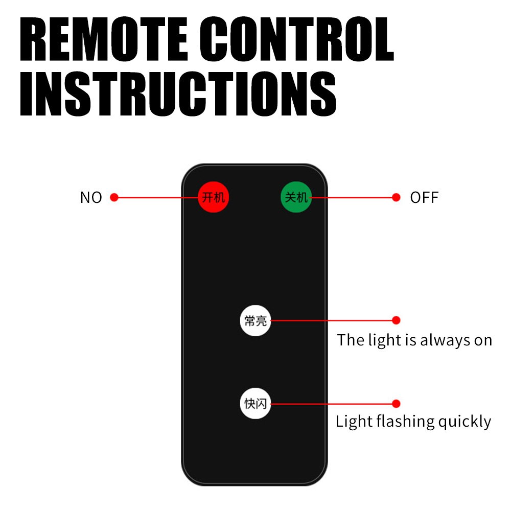 Vehicle Remote Pilot Light Car Remote Rain and Fog Weather Anti-rear Collision High-Speed Help Anti-Fatigue Warning Light