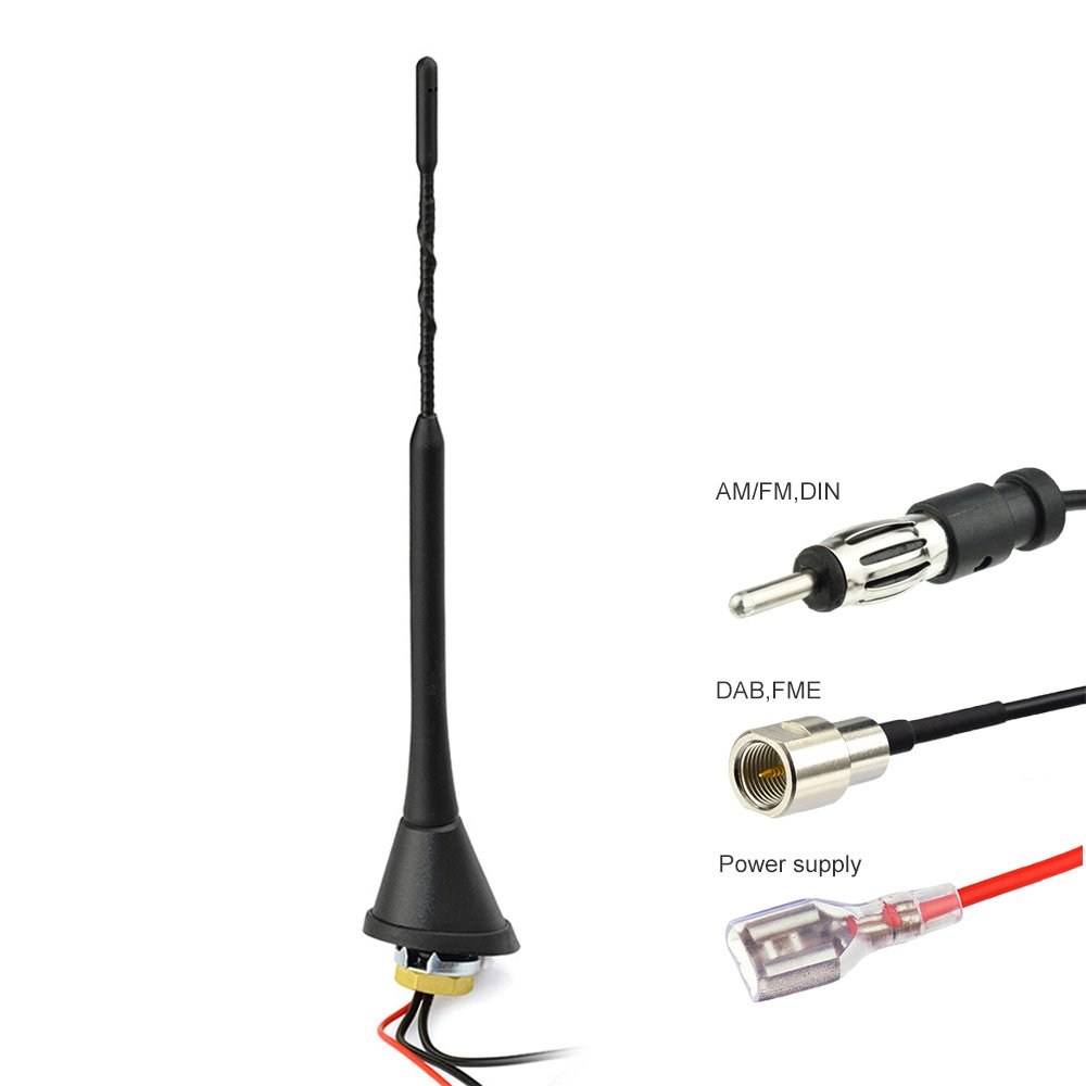 Portable Digital TV CB Radio Antenna Indoor Outdoor Car AM FM Male/DIN Connector DAB Antenna