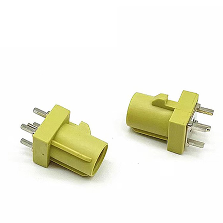 Rf Connector Fakra Straight Plug Pcb Mount For Car Gps Telematics