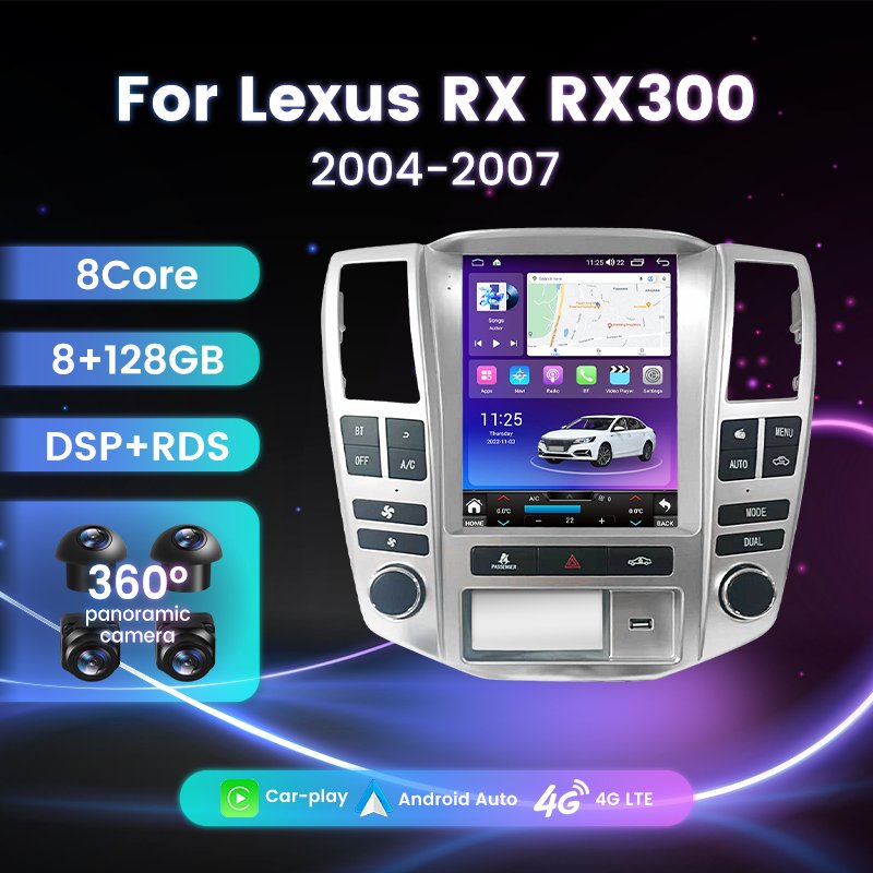 MEKEDE 8core Car Dvd Player Radio Stereo GPS WIFI for Lexus RX RX300 2004 2007