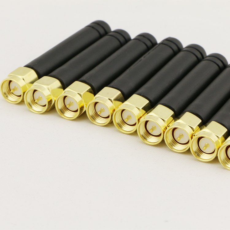 5cm Length GSM 850MHz 900MHz 1800MHz 1900MHz Antenna, 2.4GHz Rubber Antenna SMA Male Connector 2.4G WiFi Antenna