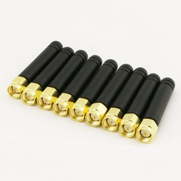 5cm Length GSM 850MHz 900MHz 1800MHz 1900MHz Antenna, 2.4GHz Rubber Antenna SMA Male Connector 2.4G WiFi Antenna