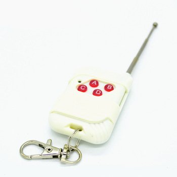 RF 433mhz Universal Remote Control 4-key Wireless Remote Controller White Color with Antenna AG049