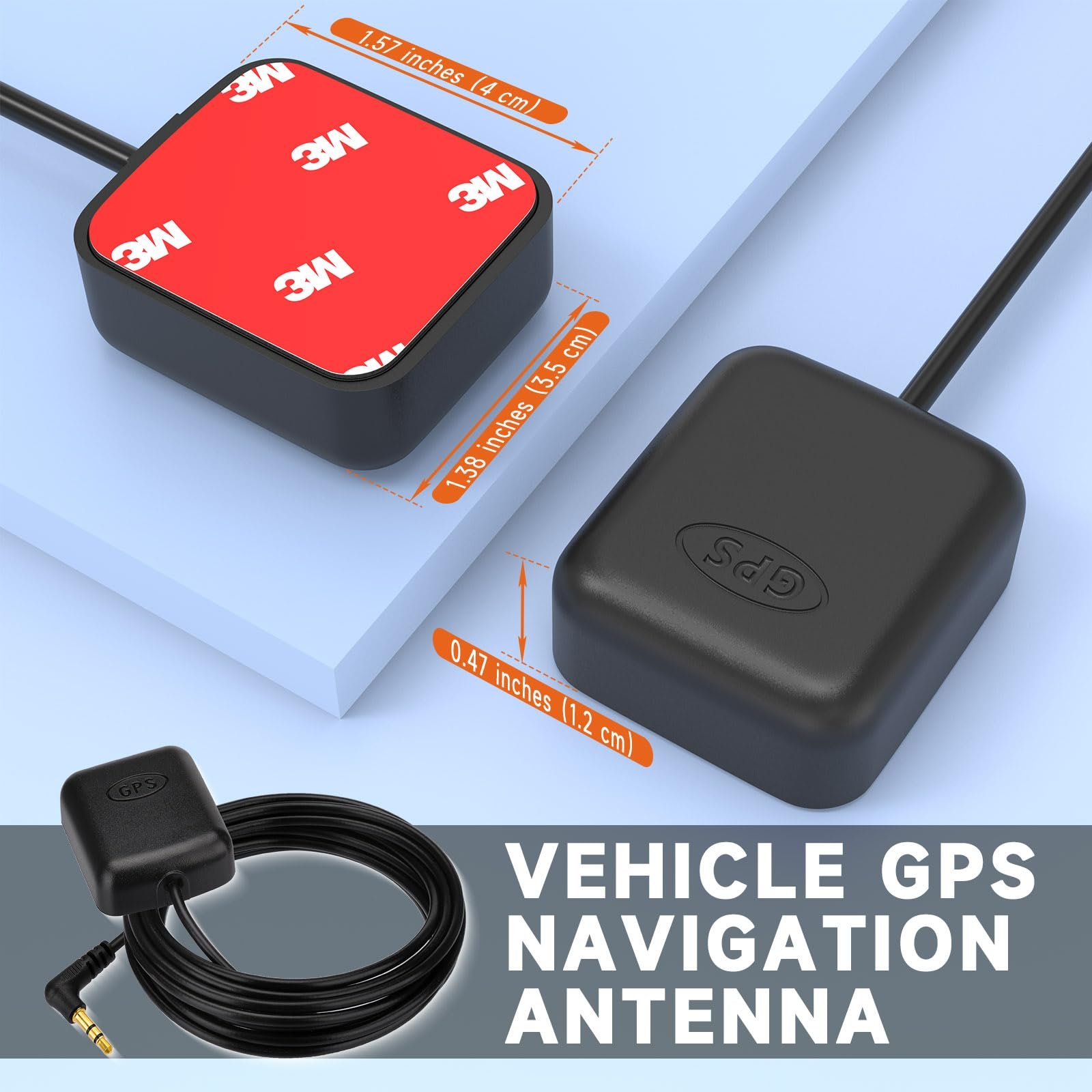 28Dbi Waterproof Active Gps Glonass Navigation Antenna For Car Frequency 1575.42Mhz Micro Gps Antenna With 3.5Mm Jack Plug