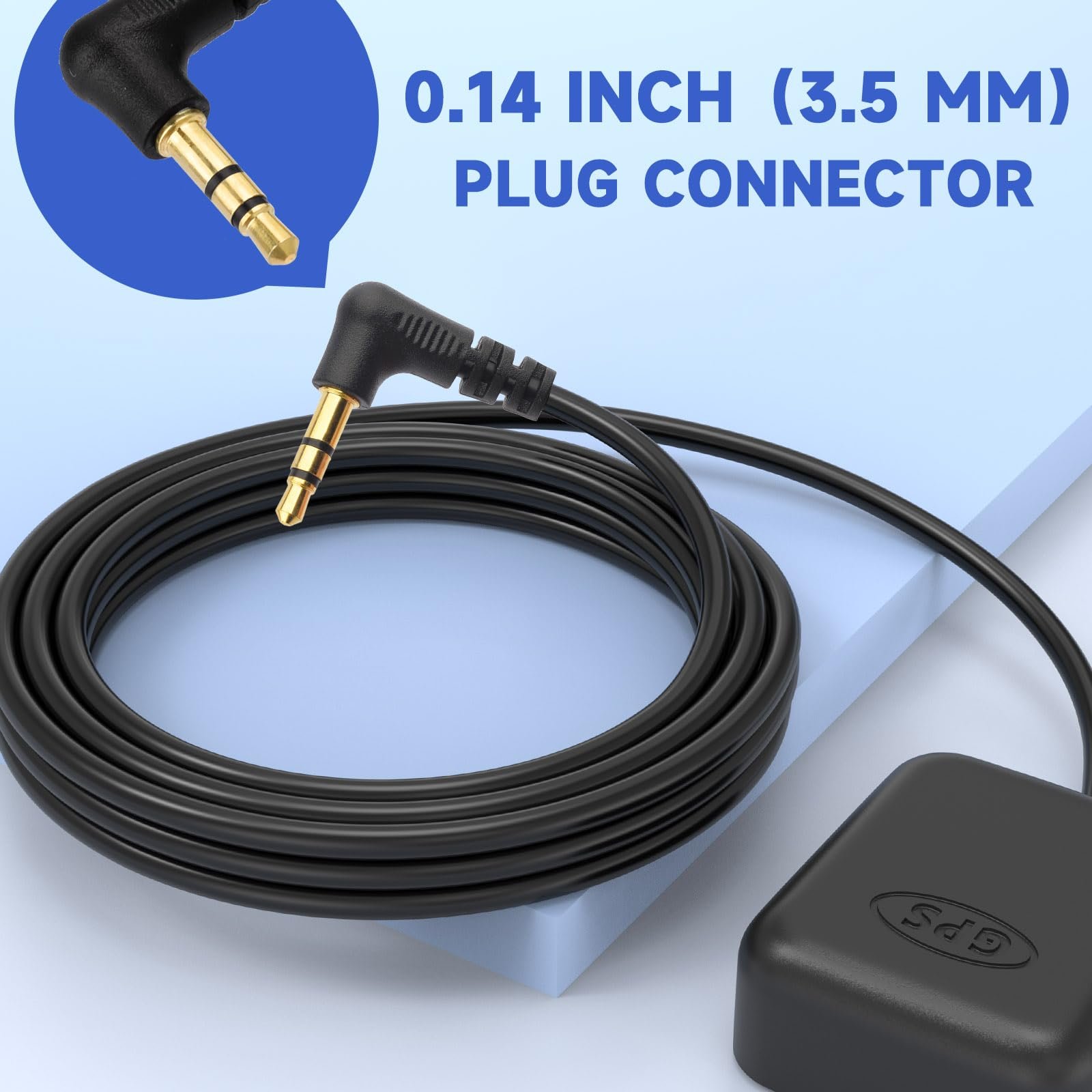 28Dbi Waterproof Active Gps Glonass Navigation Antenna For Car Frequency 1575.42Mhz Micro Gps Antenna With 3.5Mm Jack Plug