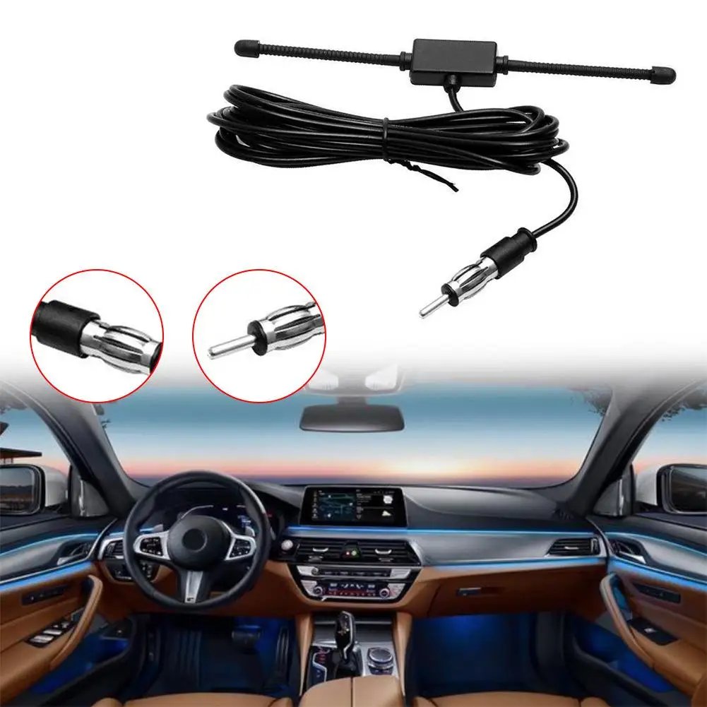 Car Dipole Antenna Boat Stereo AM FM Glass Antenna for Vehicle Car Truck SUV Radio Stereo Head Unit Receiver Tuner Auto Par P3R7