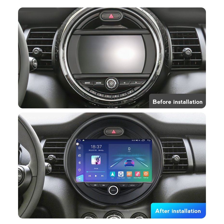 M6 PRO Android 12 2K QLED Screen Car Multimedia for BMW MINI COOPER F54 F55 F56 F60 2014-2018 Screen BT5.1 DSP Stereo Car Radio