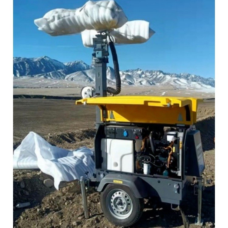 Atlas Copco HiLight E3+ 7m LED Electric Drive Lighting Car for Industry Manual Construction Site Portable Light Towers