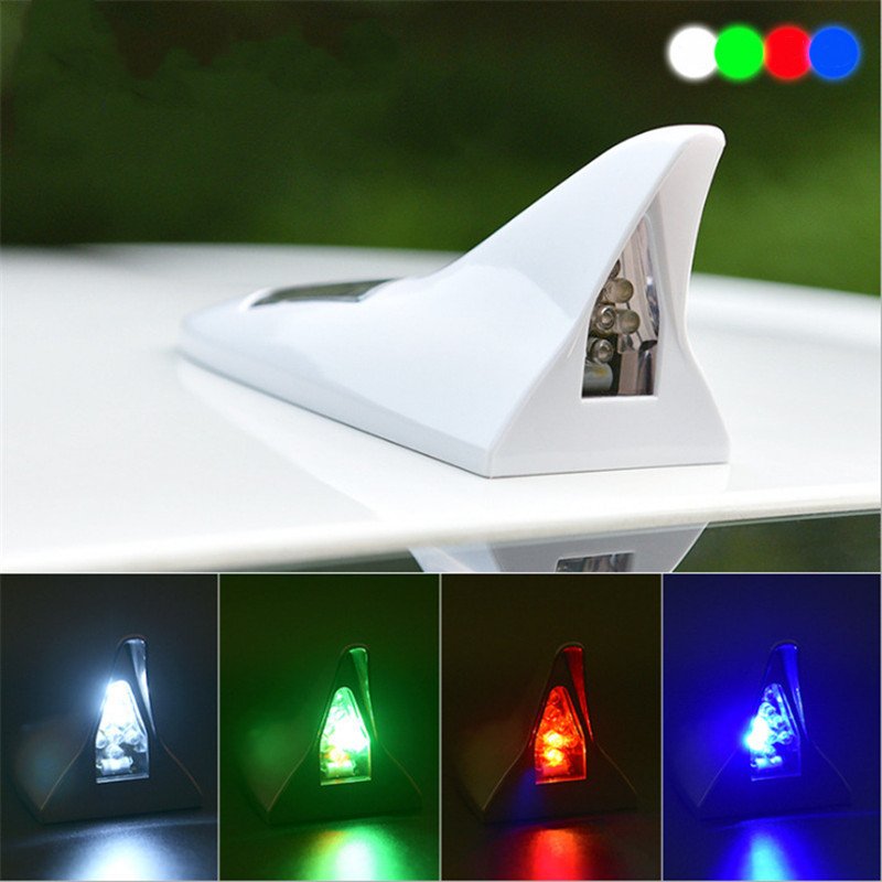 Waterproof Solar Power Car Chase Taillights Led Strobe Tail Light Car Decorate Aerials Antenna Warning Lights