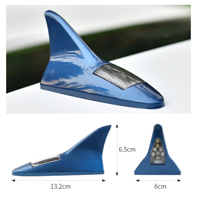 Waterproof Solar Power Car Chase Taillights Led Strobe Tail Light Car Decorate Aerials Antenna Warning Lights
