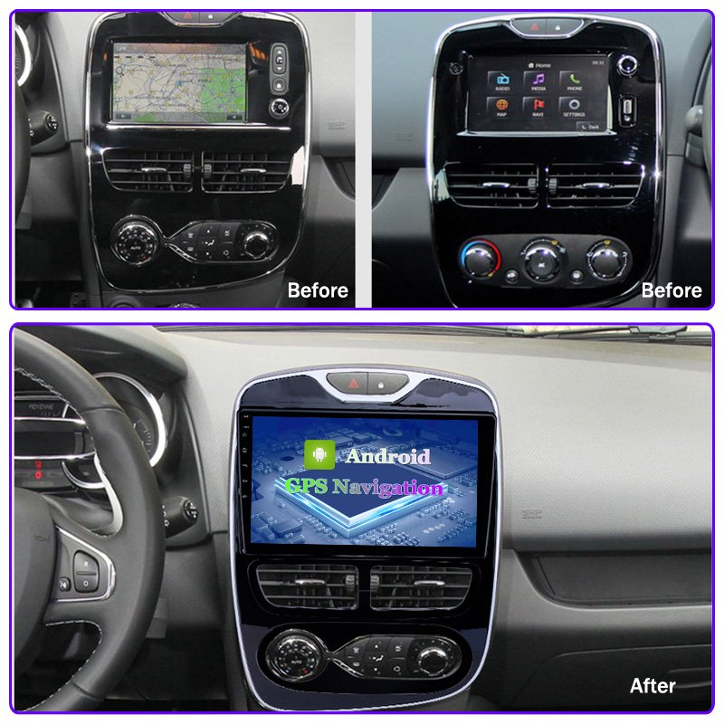 10.1 Inch Android 10 Car GPS Navigation Radio Unit Player for 2012-2015 2016 Renault Clio Digital Analog(9ab70c40)