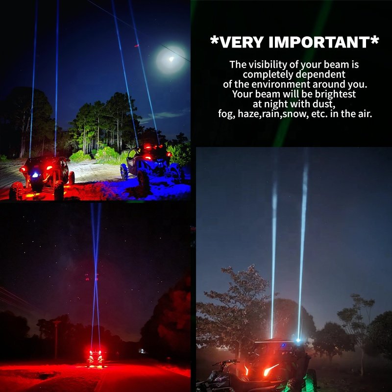 High Power 58w Rgbw Laser Led Whip Light Sky Search Light Laser Led Whip Lights Whipless Antenna Remote