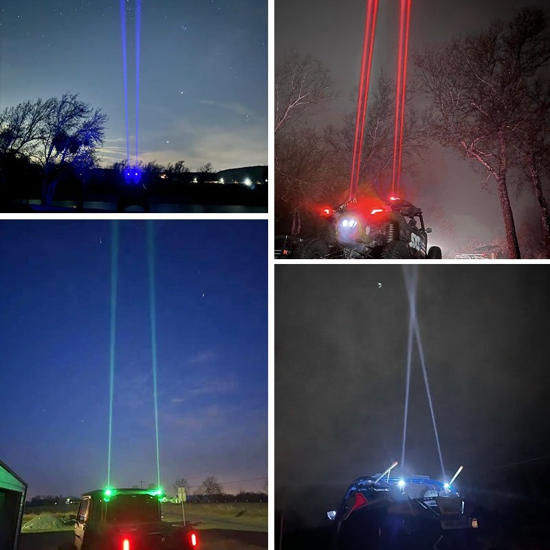 High Power 58w Rgbw Laser Led Whip Light Sky Search Light Laser Led Whip Lights Whipless Antenna Remote