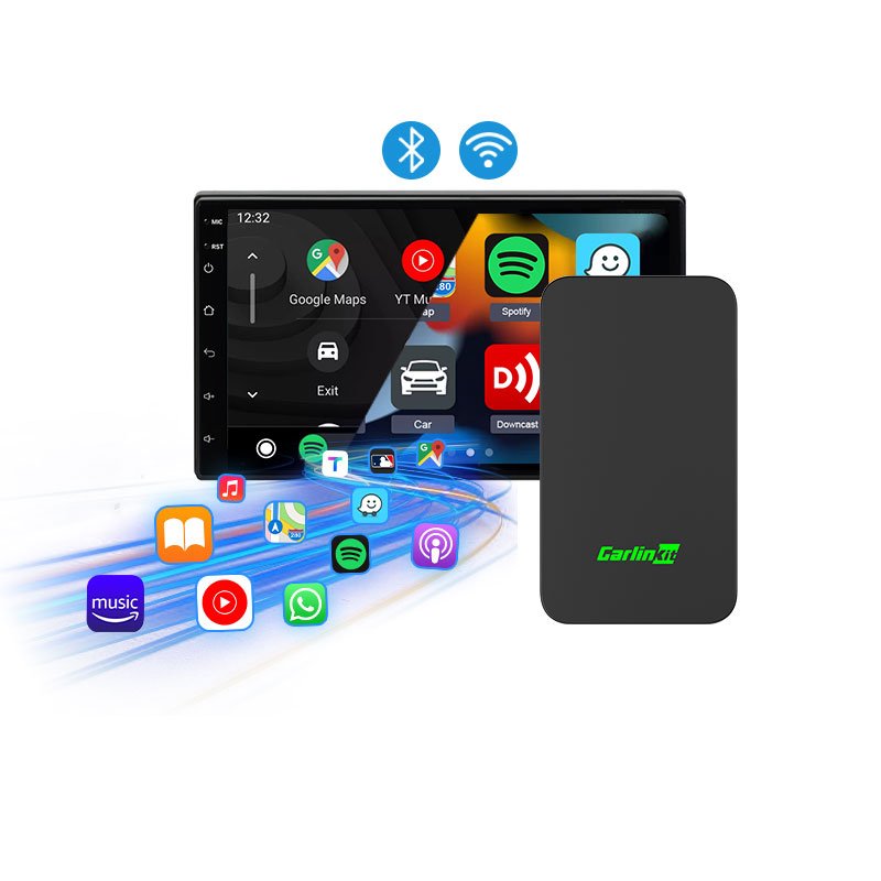 Carlinkit 5.0 Wireless Coche Carplay Smart Box Android Auto Mini 2 in 1 Adapter Upgrade Car Play Dongle for Audi Porsche Kia Bmw