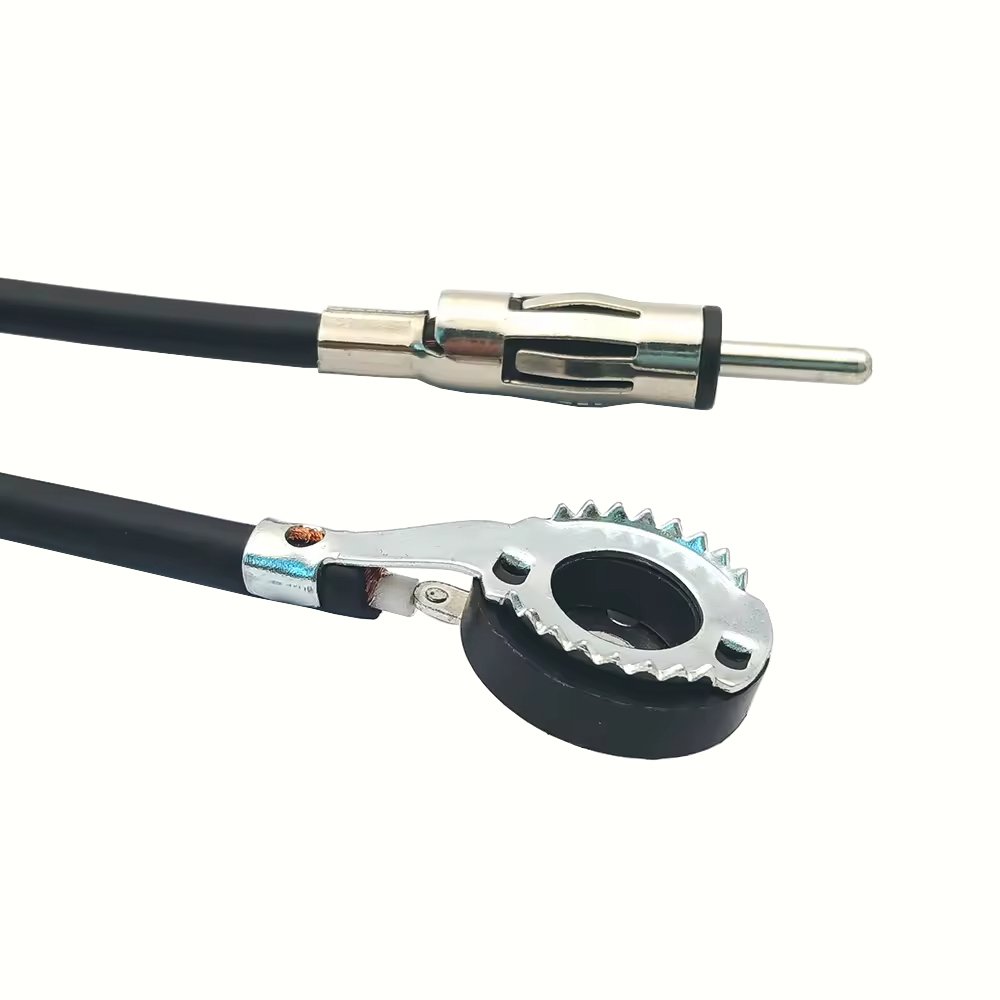 Universal Car Stereo Antenna Mount Base Radio AM/FM Amplified Signal Aerial Boat Mast Flexible Antenna Cable for Truck Excavator