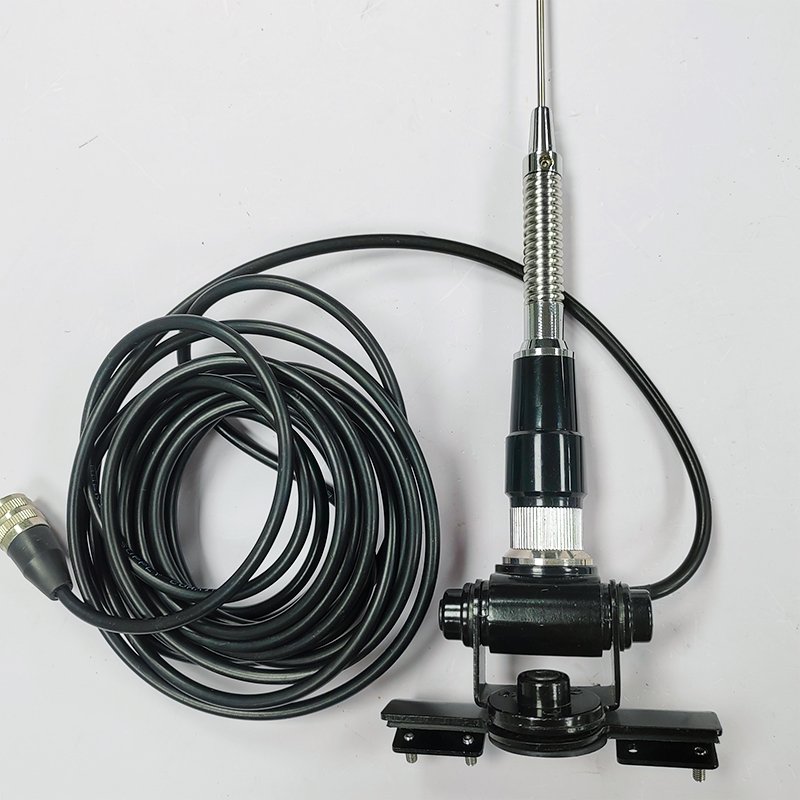 1.38m136-174mhz Mobile spring antenna stainless steel whip with cutting chart vhf car antenna+RB400 bracket+ 4.5m RG58 cable