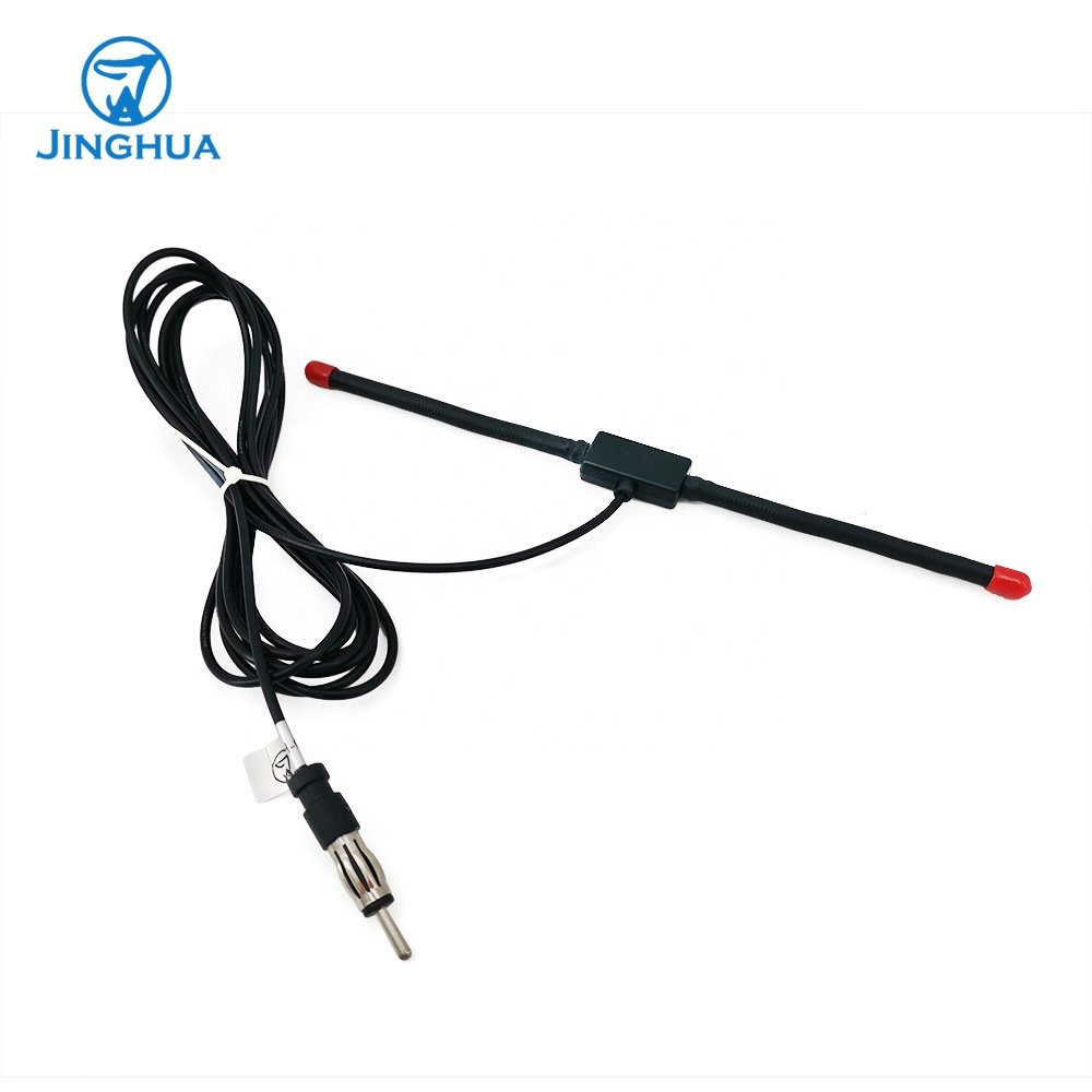 Anti-theft Car Antenna FM AM 433MHz T Shape Horn Radio Antenna with 3M Tape