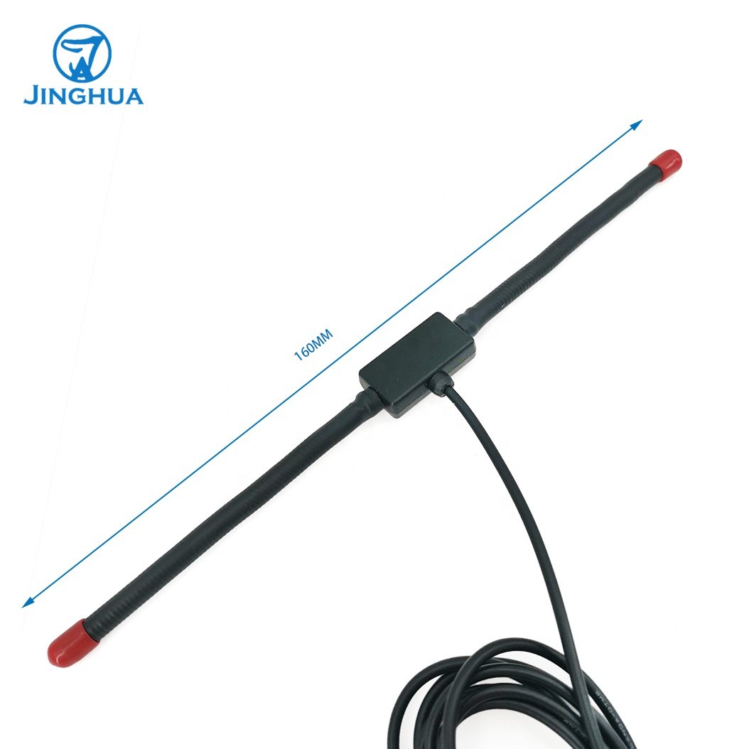 Anti-theft Car Antenna FM AM 433MHz T Shape Horn Radio Antenna with 3M Tape