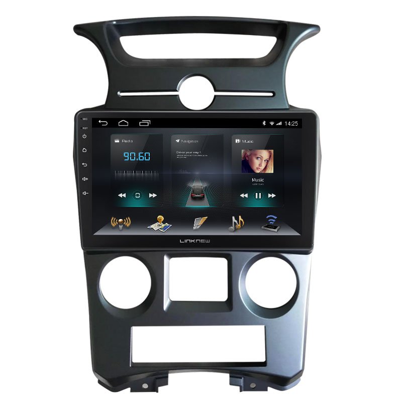 Car Video Audio Multimedia Player Car DVD Radio Android Car System GPS Navigation for Kia Carens UN 2007-2011 (Auto)