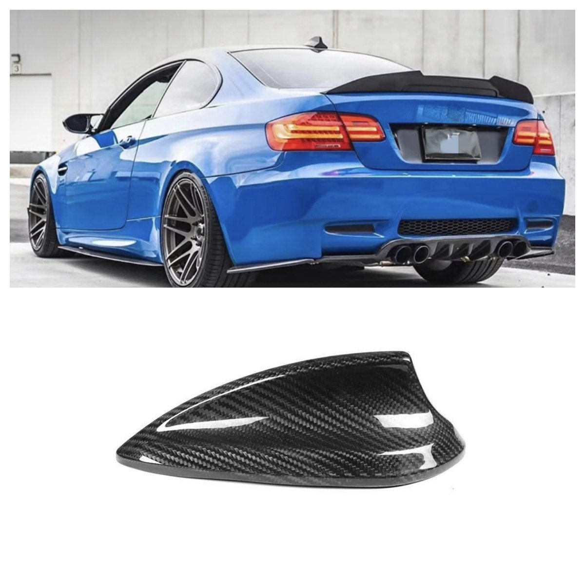 Bestselling Car Parts Suitable for BMW 3 Series E92 E93 M3 Dry Carbon Fiber Adhesive Shark Fin