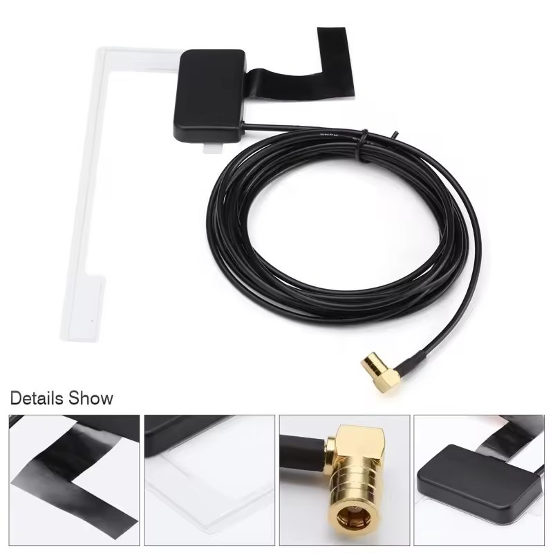 Universal DAB Digital Car FM Radio Aerial Antenna SMB Plug Glass Mount VHF UHF 18Dbi AM FM Patch Automobile Antenna