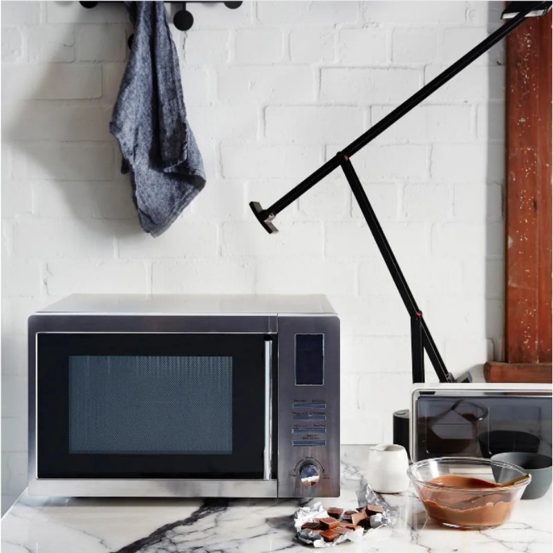 HOT Universal MOE34CXIUK 31cm High, Freestanding Small Combination Microwave Oven - Stainless Steel