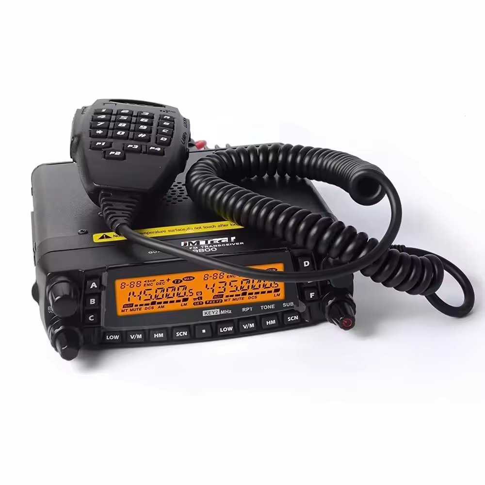 TH-9800 Quad Band Mobile Radio 29/50/144/430MHZ Car Mobile Radio Communication HF Transceiver Radio CB Antenna TH 9800