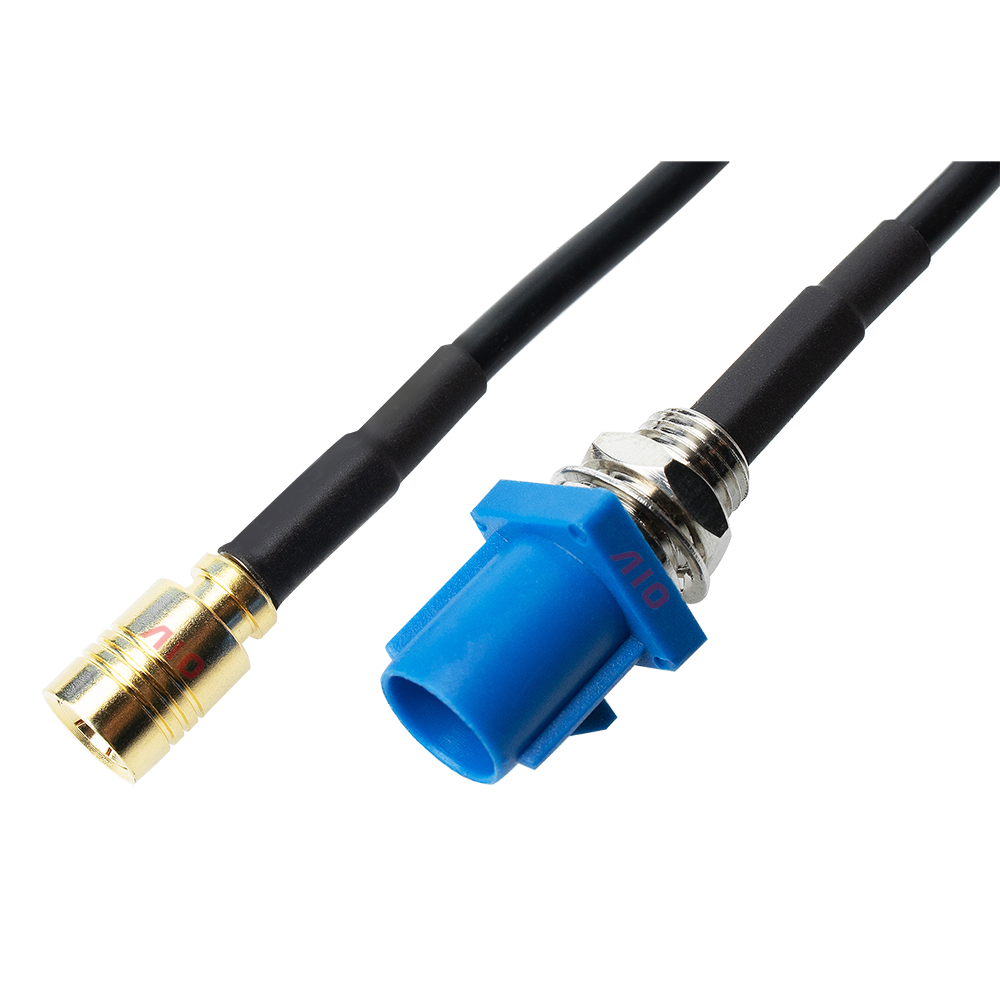 AIO KINGSUN Single Double Fakra Cable Connector Male Female 50 Ohm RF Connector for Car GPS Antenna Radio Stereo
