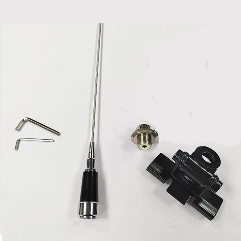 0mhz MC101 decorative antenna Mobile antenna with 631 stainless steel whip and matching RB400 bracket +SO239 adapter