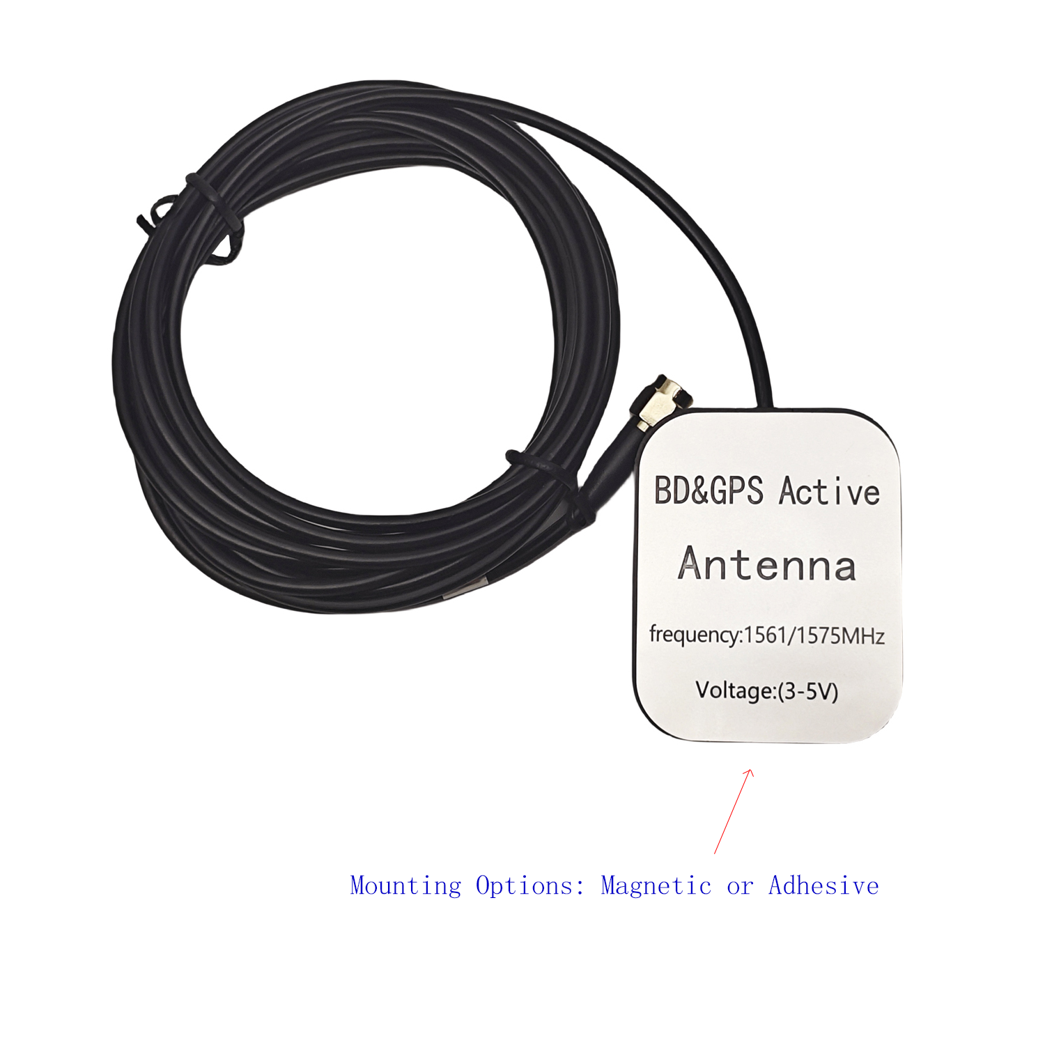 1575.42mhz GPS Receiving Antenna GNSS Glonass Galileo QZSS Beidou with SMA male Connector & Adhesive