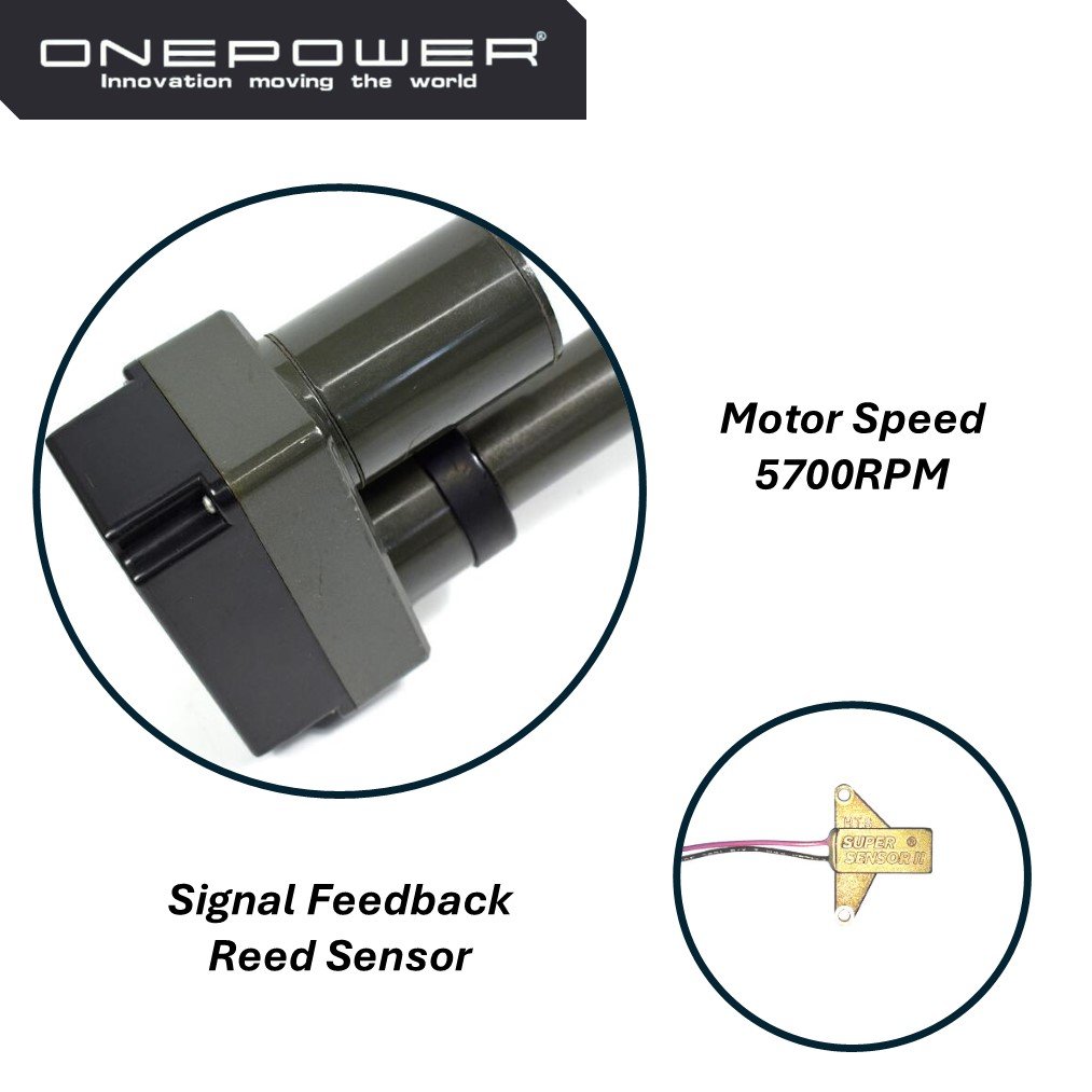 ONEPOWER QARL Electric Linear Actuator 12v 24v 36v DC Power 3000N 4000N Motor Satellite Dish Positioner Door Window Opener