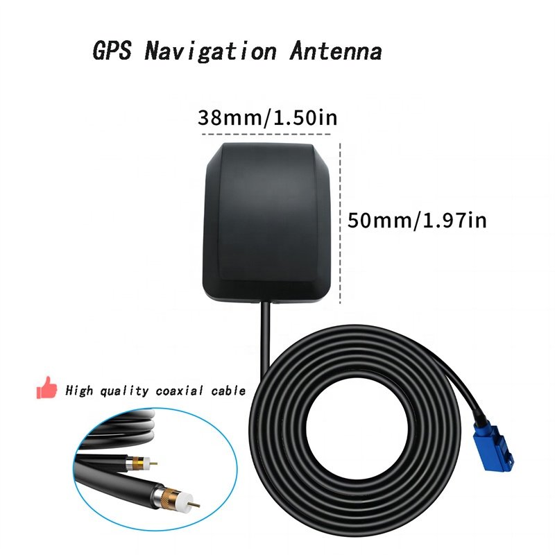 Omni Directional 1575MHz Car Navigation Active GPS Antenna Fakra Connector 28dBi External High Gain GPS Receiving Antenna