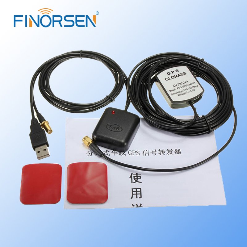 Car GPS Antenna Navigator Amplifier 5M/16FT Car External Repeater Amplifier GPS Receiver Transmitter for Phone Navigation