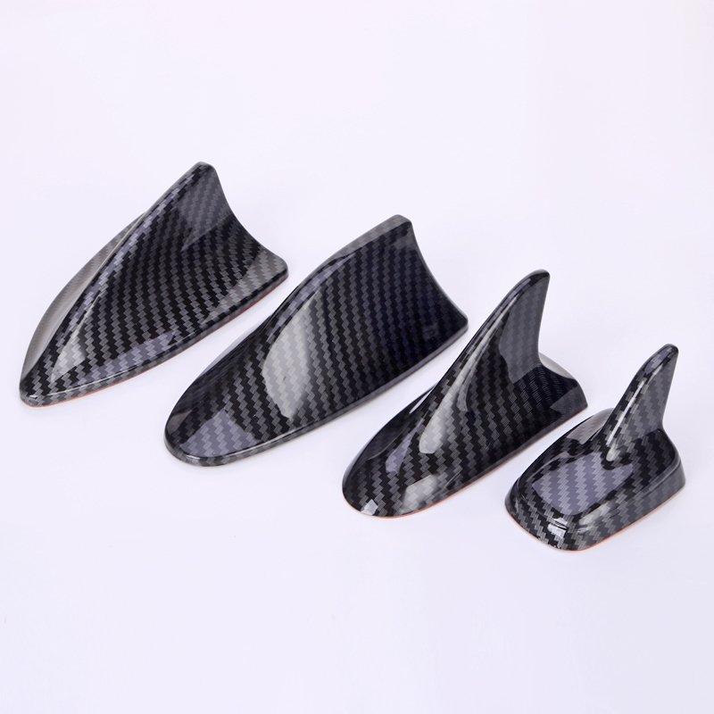 Universal Auto Car Shark Fin Antenna Car Roof Shark Aerial Carbon Fiber Decorative Sharp Fin Shark Antenna for Car Accessories