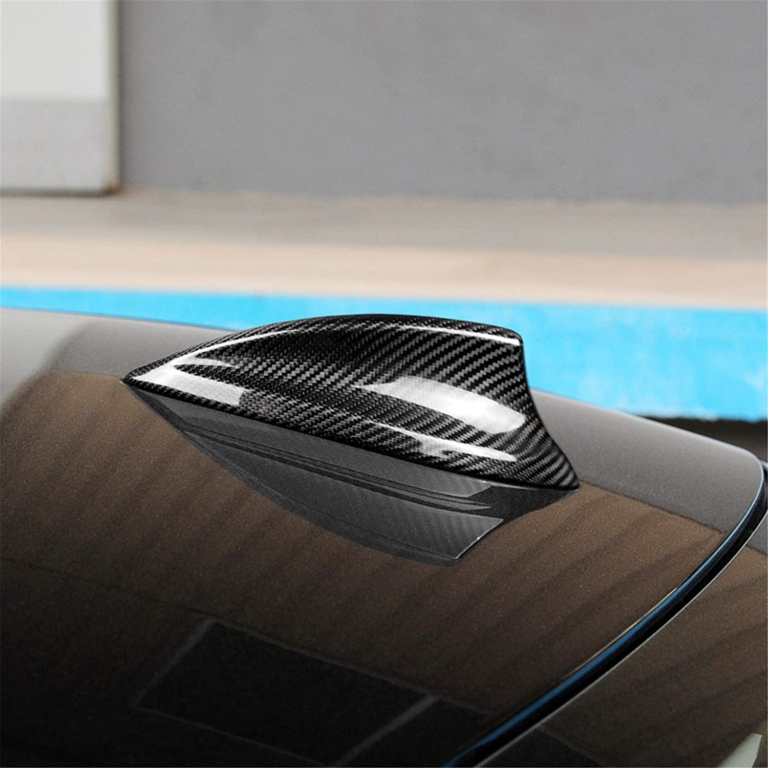 Universal Auto Car Shark Fin Antenna Car Roof Shark Aerial Carbon Fiber Decorative Sharp Fin Shark Antenna for Car Accessories