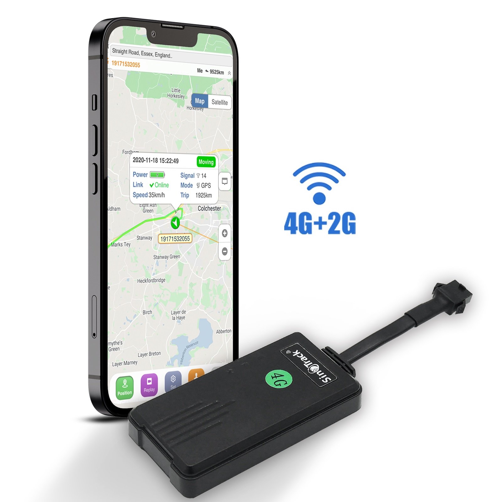 16.8USD SinoTrack New Desgin ST-906L Light 4Pin Motorcycle Vehicle Tracking Device 4G GPS Tracker