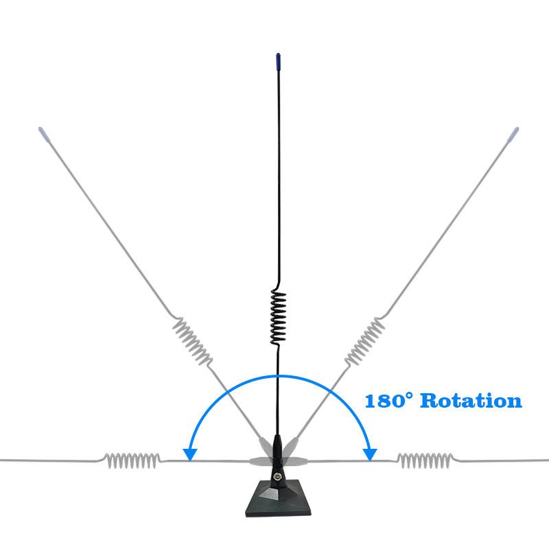 PL259 UHF on Glass Antenna CB Window Mount Scanner Antenna for Mobile Two Way Radio