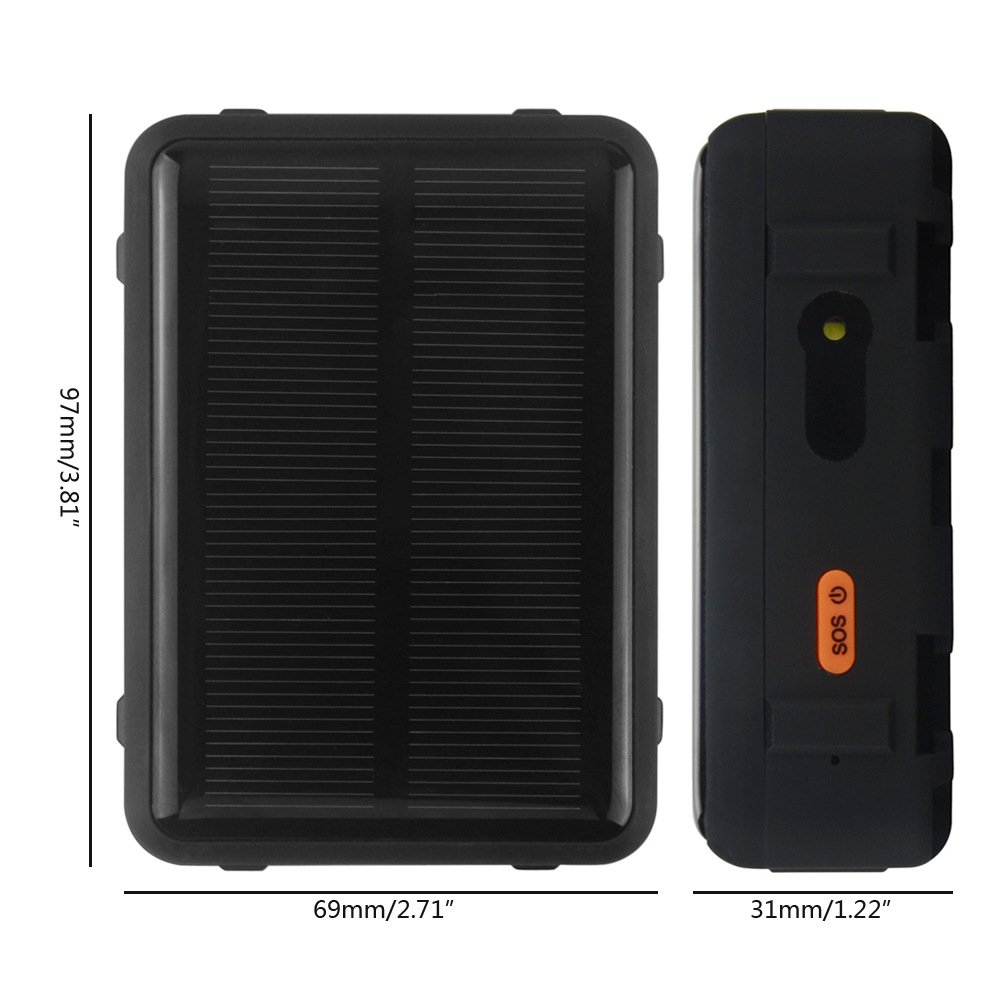 RF-V34 Waterproof Solar GPS Tracker 9000MAh Power Sheep Cow Cattle GSM WiFi Tracking Voice SOS Alarm Free Platform Geo-Fence GPS