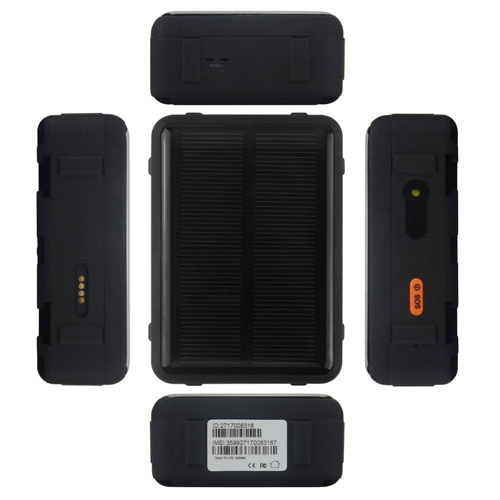 RF-V34 Waterproof Solar GPS Tracker 9000MAh Power Sheep Cow Cattle GSM WiFi Tracking Voice SOS Alarm Free Platform Geo-Fence GPS