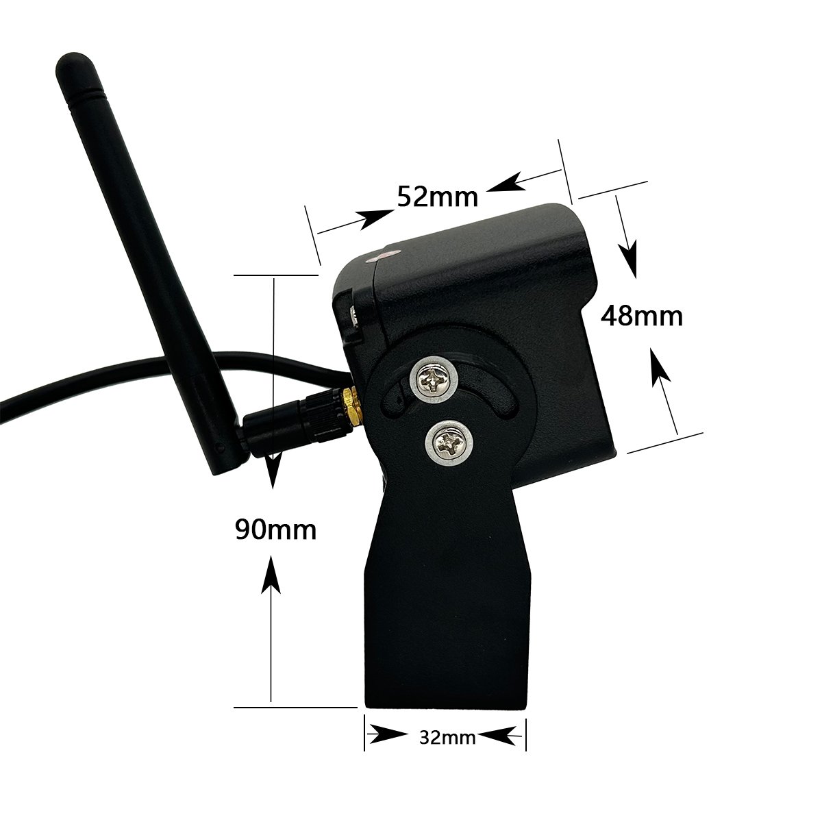 7-Inch HD Wireless Dual Antenna 4 Channels Car DVR Monitor with 720P Vehicle Reverse Backup Recorder Wifi Camera for Bus&Truck