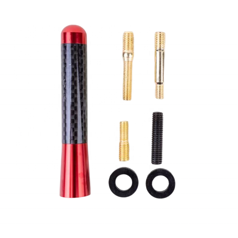 Tobnice 8cm Universal Car Antenna Carbon Fiber Screw Car Radio Antenna